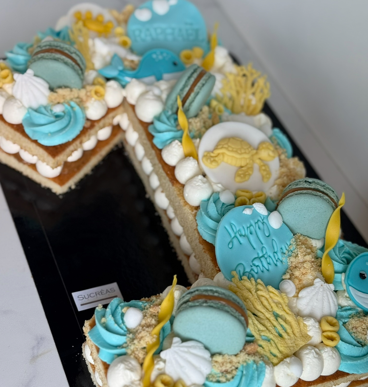 Un number cake (environ 6 à 7€/part)